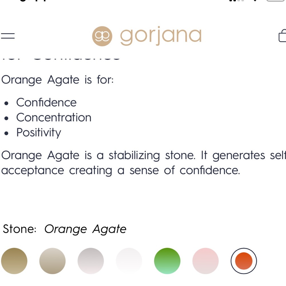 Gorjana Beaded Gemstone Bracelet - Orange Agate - Picture 4 of 9